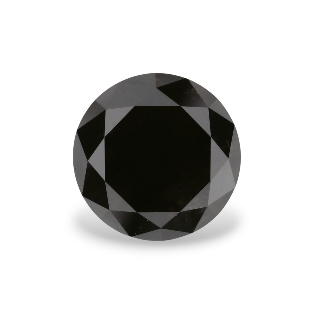 2.53 Carat Natural Black Round Diamond GIA