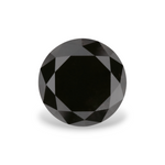 2.53 Carat Natural Black Round Diamond GIA