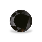 1.79 Carat Natural Black Round Diamond GIA