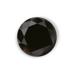 1.79 Carat Natural Black Round Diamond GIA