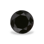 1.79 Carat Natural Black Round Diamond GIA