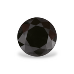 2.05 Carat Natural Black Round Diamond GIA