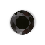 2.05 Carat Natural Black Round Diamond GIA