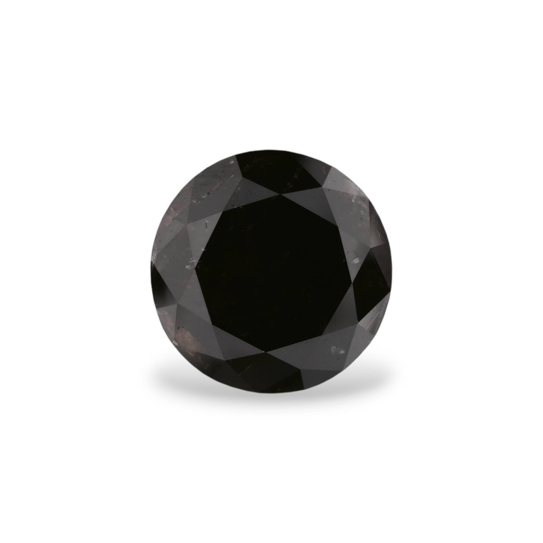 4.28 Carat Black Round Diamond