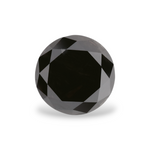 1.02 Carat Natural Black Round Diamond GIA