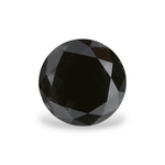 1.15 Carat Natural Black Round Diamond GIA