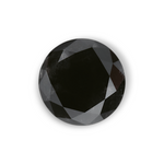 1.15 Carat Natural Black Round Diamond GIA