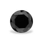 1.4 Carat Natural Black Round Diamond GIA