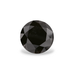 4.96 Carat Black Round Diamond