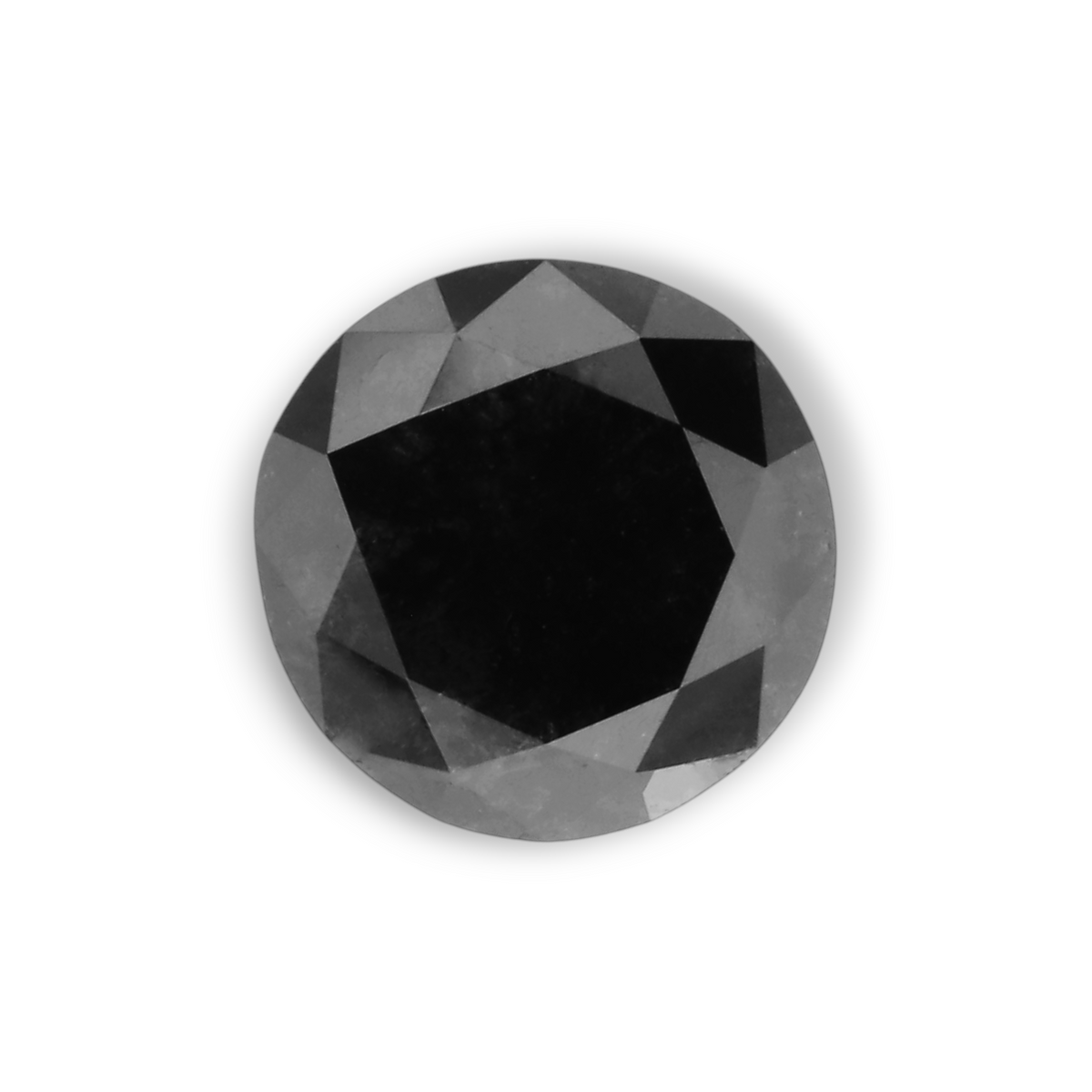 1.01 Carat Natural Black Round Diamond GIA