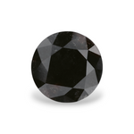 1.41 Carat Natural Black Round Diamond GIA
