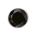 2.32 Carat Natural Black Round Diamond GIA