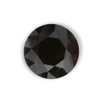 0.99 Carat Natural Black Round Diamond GIA