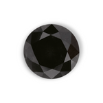 0.98 Carat Natural Black Round Diamond GIA