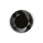 1.23 Carat Natural Black Round Diamond GIA