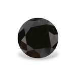 1.99 Carat Natural Black Round Diamond GIA