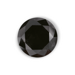 2.46 Carat Natural Black Round Diamond GIA