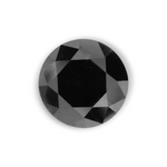 1.04 Carat Natural Black Round Diamond GIA