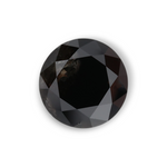1.07 Carat Natural Black Round Diamond GIA