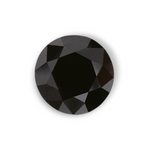 1.08 Carat Natural Black Round Diamond GIA