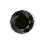 1.15 Carat Natural Black Round Diamond GIA