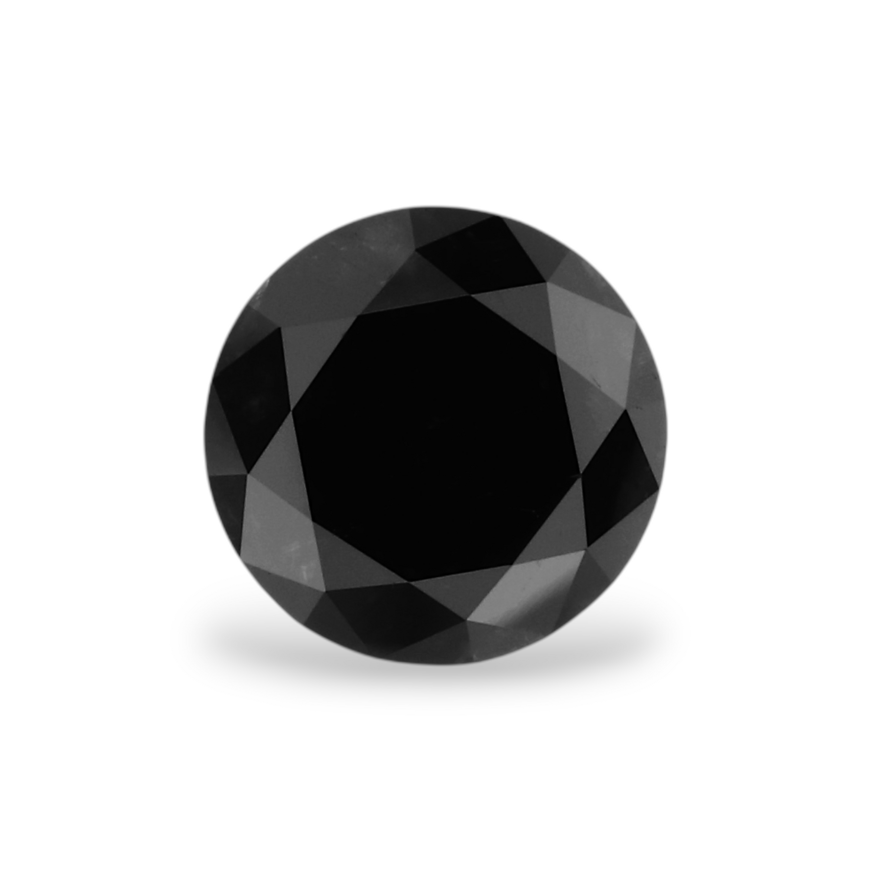 1.2 Carat Natural Black Round Diamond GIA