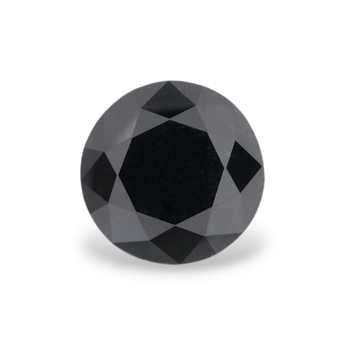 1.3 Carat Natural Black Round Diamond GIA
