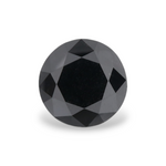 1.3 Carat Natural Black Round Diamond GIA