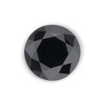 1.3 Carat Natural Black Round Diamond GIA
