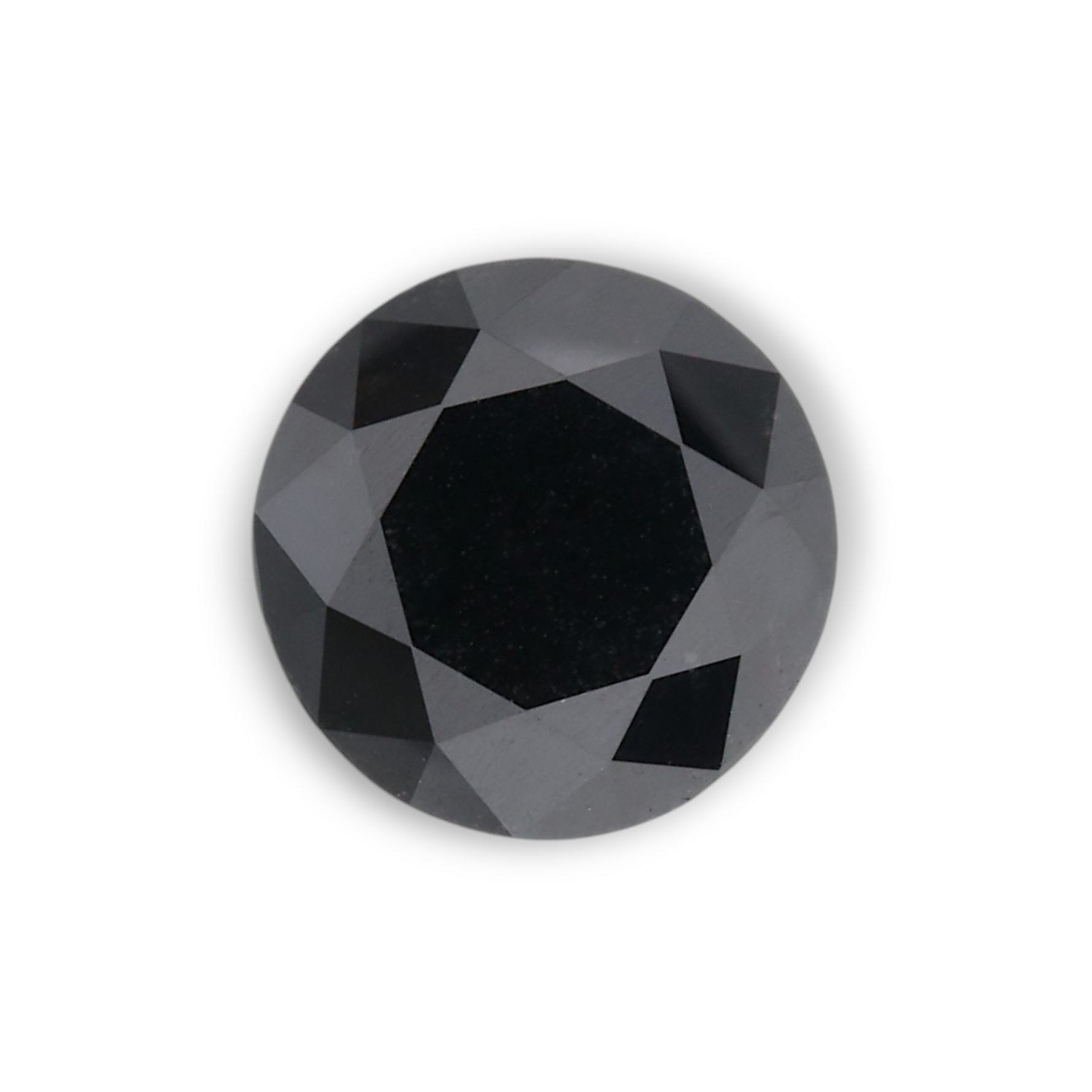 1.3 Carat Natural Black Round Diamond GIA