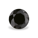 1.79 Carat Natural Black Round Diamond GIA