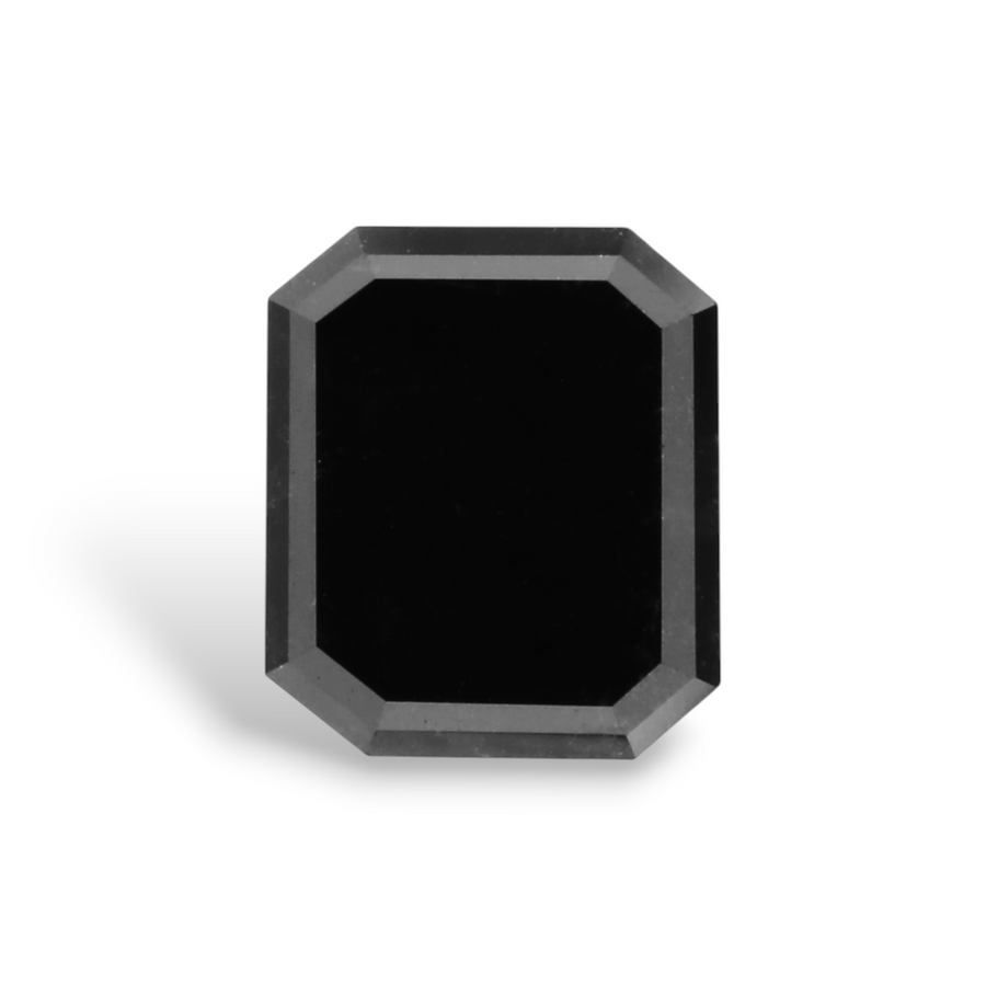 1.02 Carat Natural Black Emerald Diamond GIA