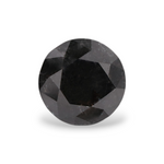 0.99 Carat Natural Black Round Diamond GIA