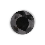 0.99 Carat Natural Black Round Diamond GIA