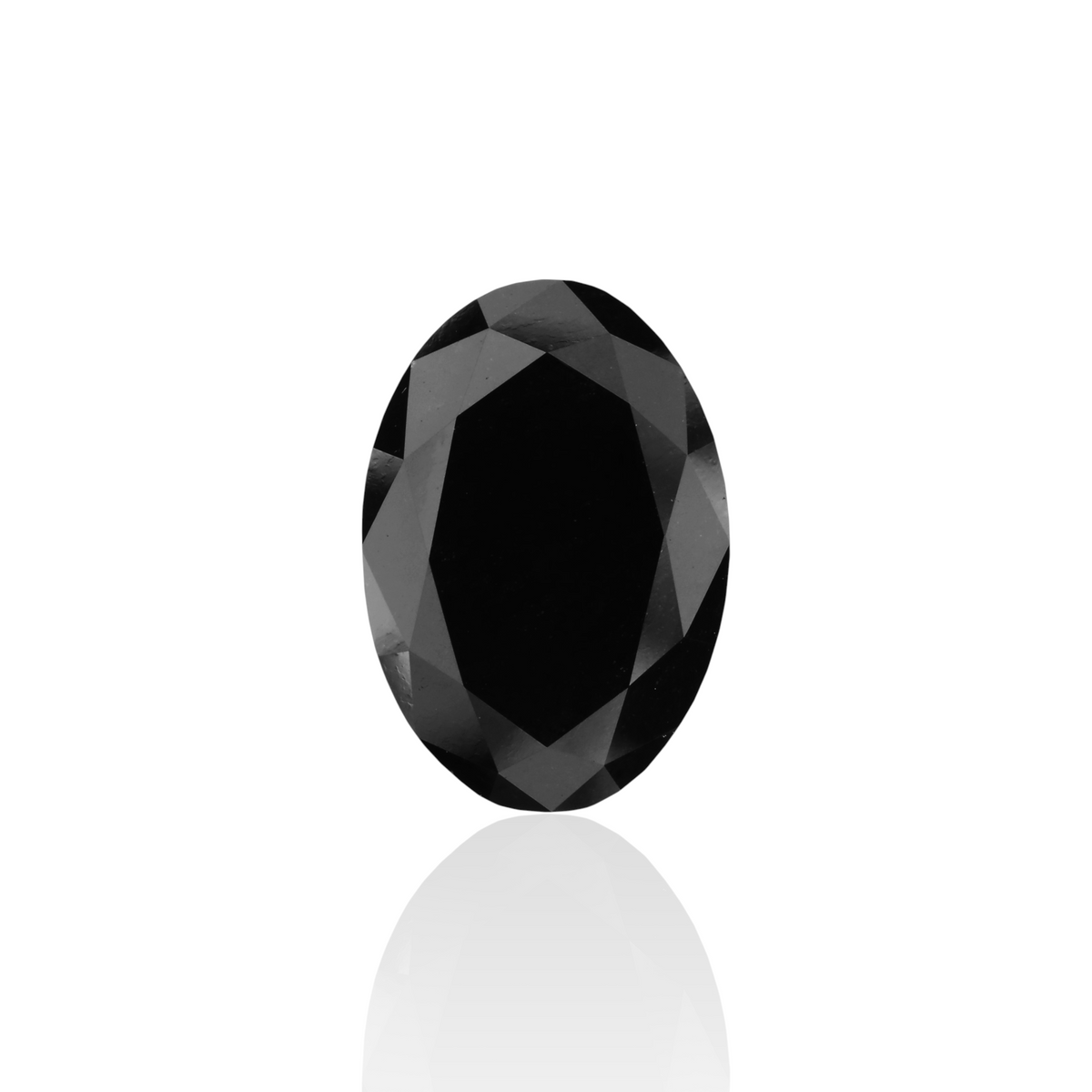 5.6 Carat Black Oval Diamond