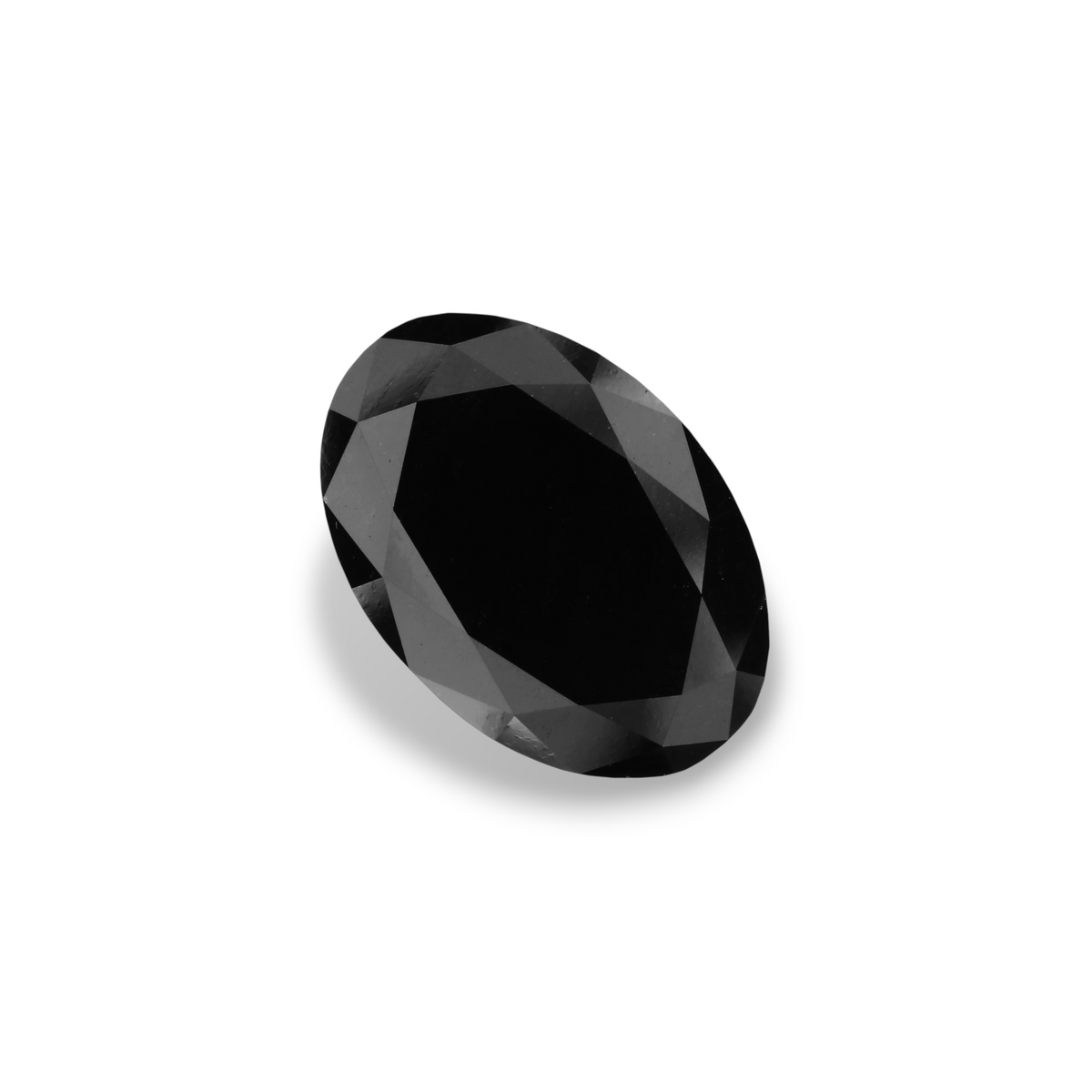 5.6 Carat Black Oval Diamond