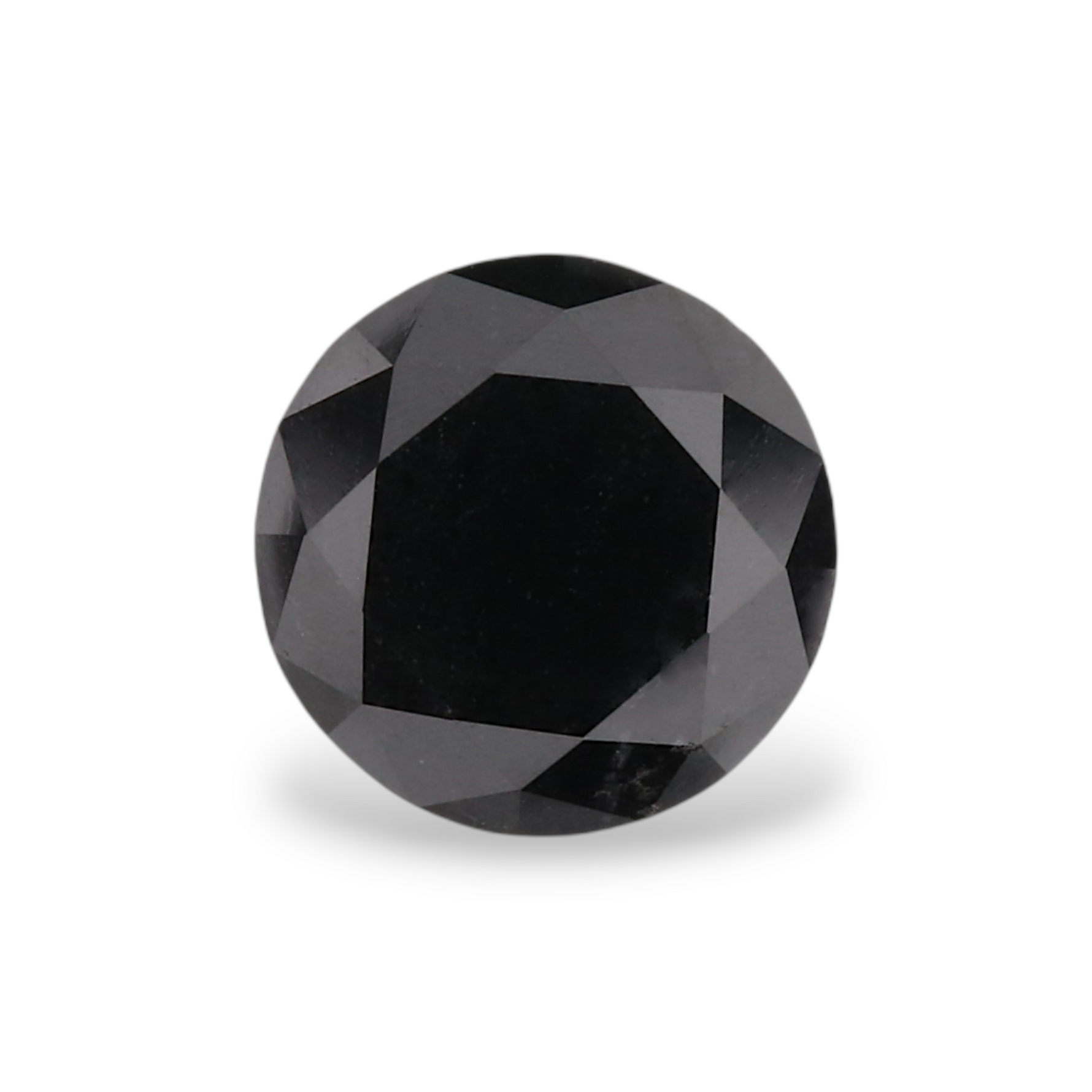 1.05 Carat Natural Black Round Diamond GIA