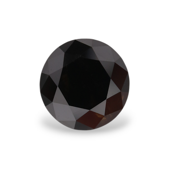 1.05 Carat Natural Black Round Diamond GIA