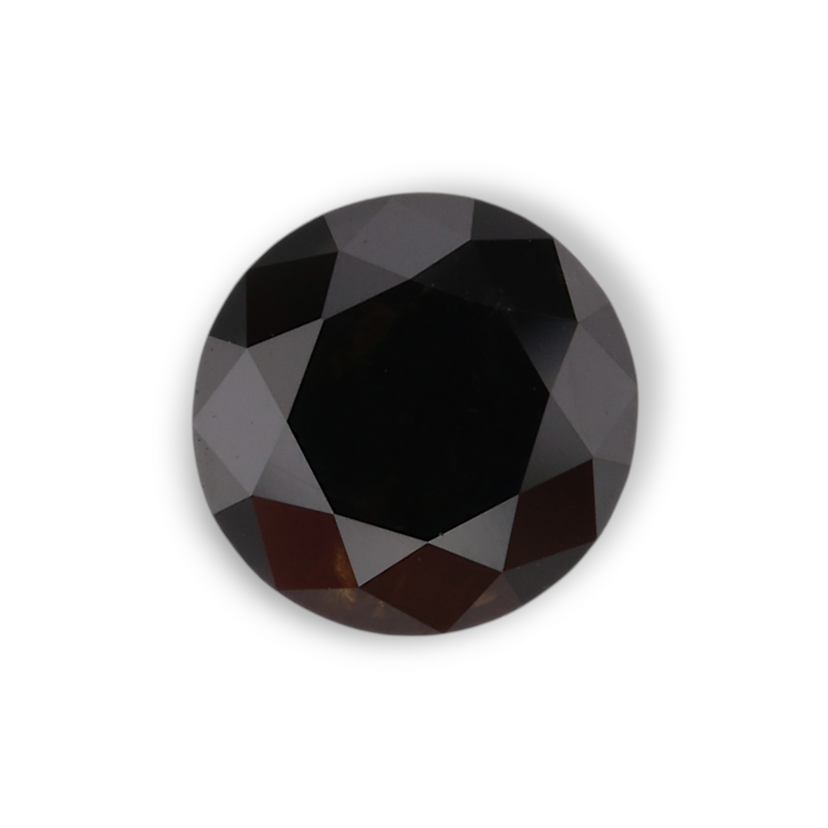 1.05 Carat Natural Black Round Diamond GIA