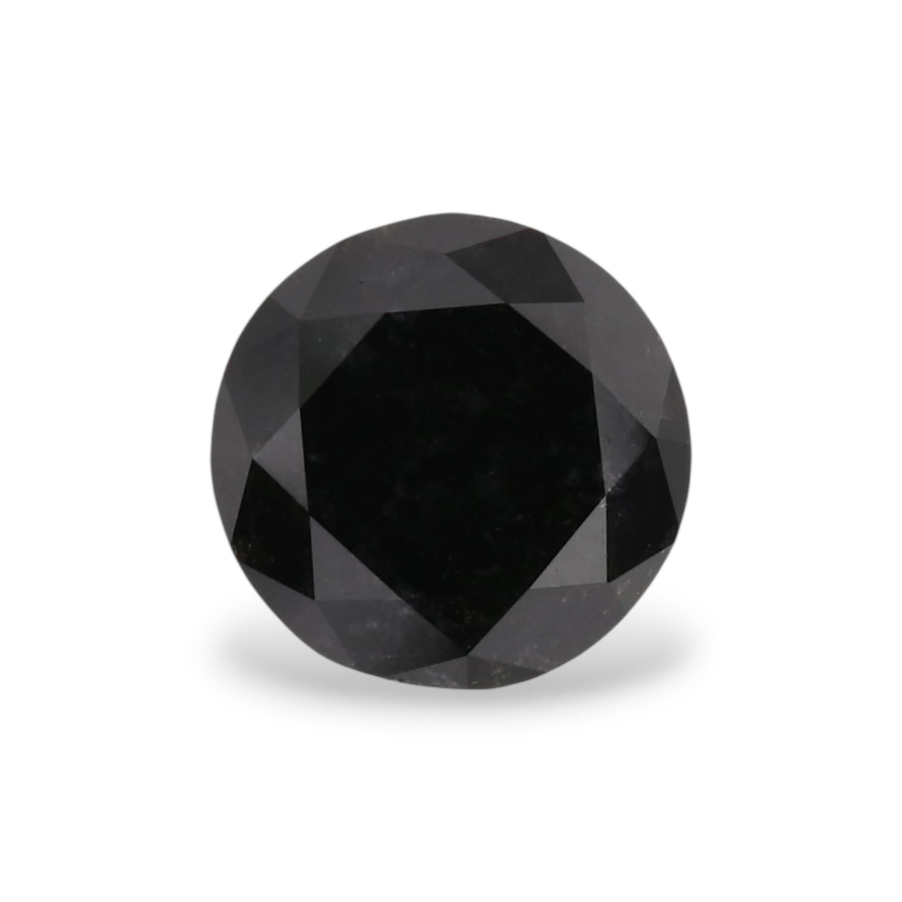 1.09 Carat Natural Black Round Diamond GIA
