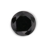 1.09 Carat Natural Black Round Diamond GIA