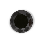 1.27 Carat Natural Black Round Diamond GIA
