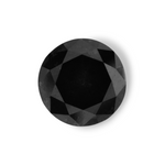 1.81 Carat Natural Black Round Diamond GIA