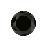 1.82 Carat Natural Black Round Diamond GIA