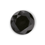 1.89 Carat Natural Black Round Diamond GIA