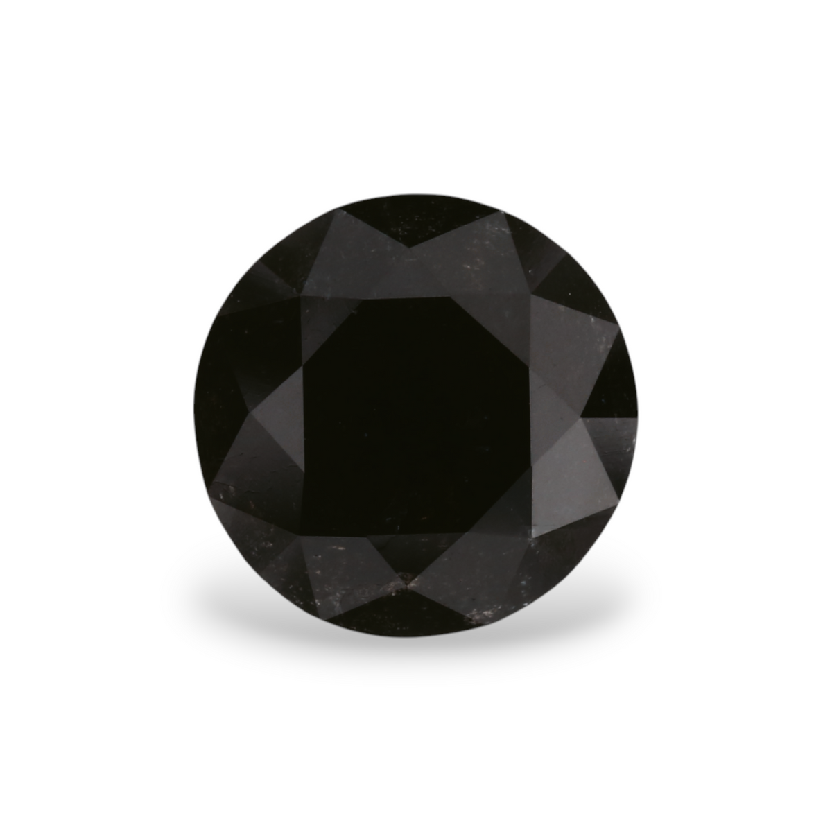1.91 Carat Natural Black Round Diamond GIA