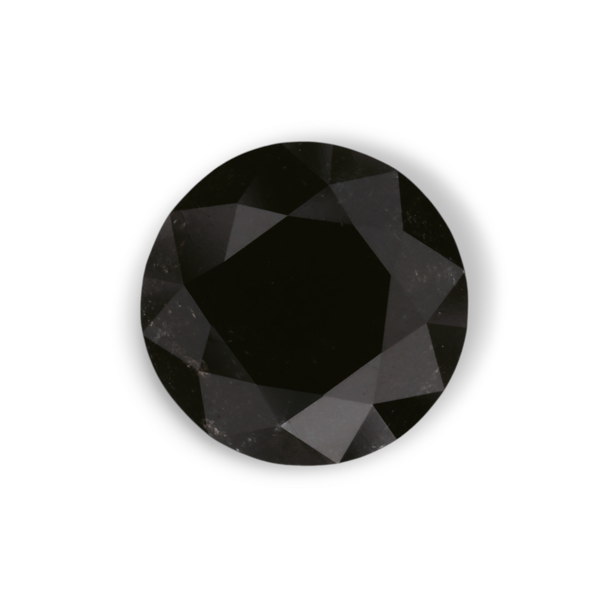 1.91 Carat Natural Black Round Diamond GIA