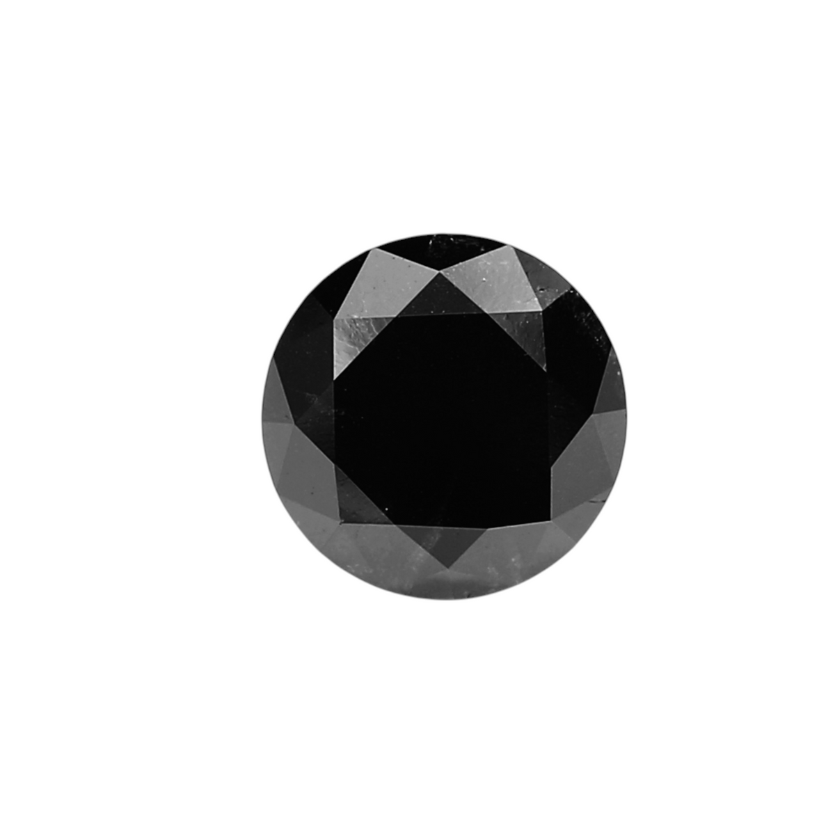2.05 Carat Black Round Diamond
