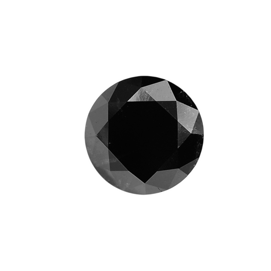 2.05 Carat Black Round Diamond