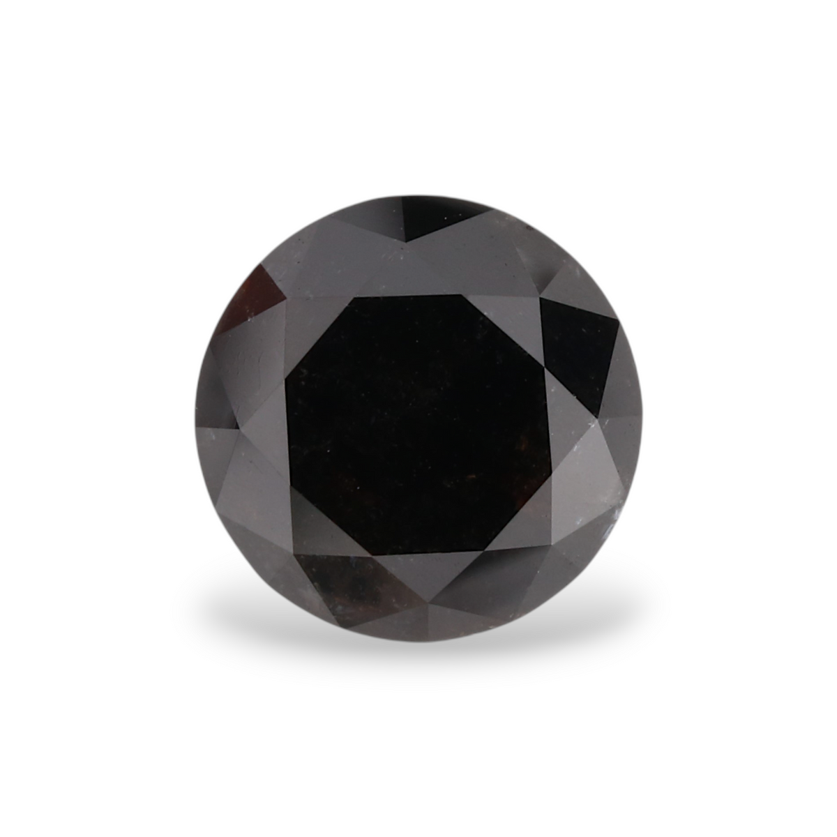 2.26 Carat Natural Black Round Diamond GIA